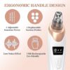 5 in 1 Derma - Rechargeable Electric blackhead remover vacuum machine - Derma Suction - face cleaner machine - Acne, Pore Cleaner, Whitehead Remover All Skin Types - Pimple Cleaner