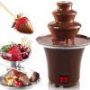 Chocolate Fondue Machine by ZGMCGD – 3-Layer Electric Fountain for Weddings & Celebrations