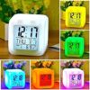 Luminous LED Mood Clock with Date, Time & Temperature Display