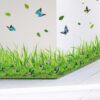 Floral Breeze Grass Trim and Butterfly Wall Accent