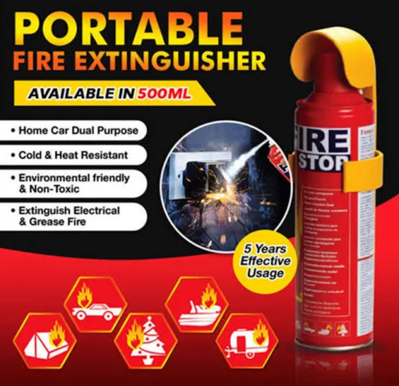 Fire Extinguisher 500ml - Image 3