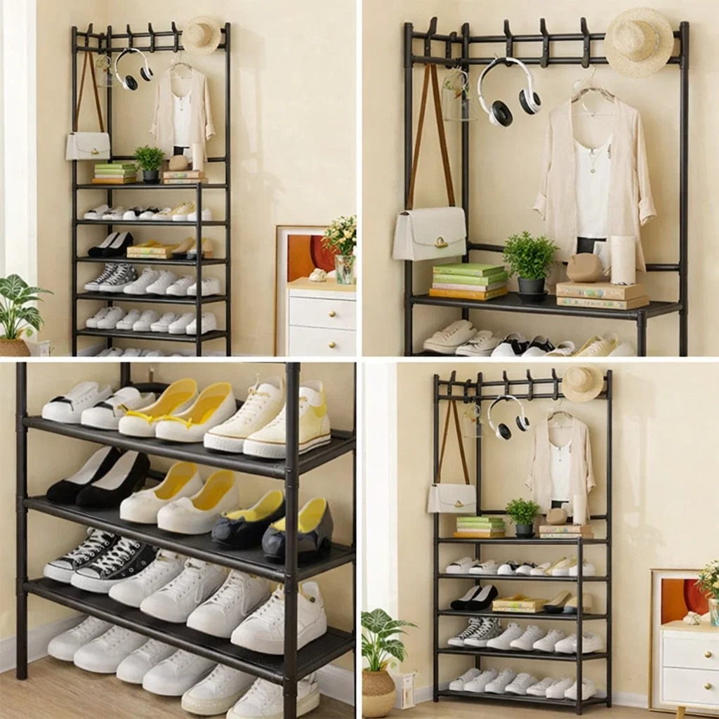 Shoe & Coat Corner Rack