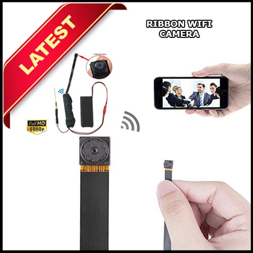 smars 4K WiFi Wide Angle Flexible Strip Camera Micro Size Ribbon Camera Support Upto 128GB SD Card