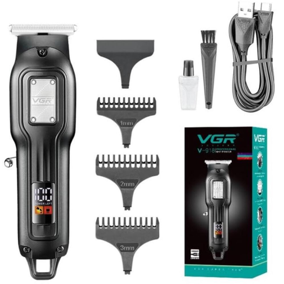 VGR V-918 Digital Display Hair Clippers