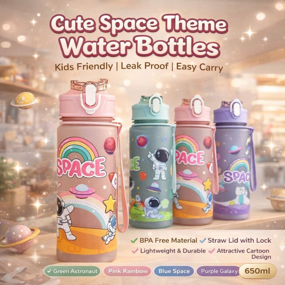 Imported Astronauts Sports Silicone Sipper Water Bottle