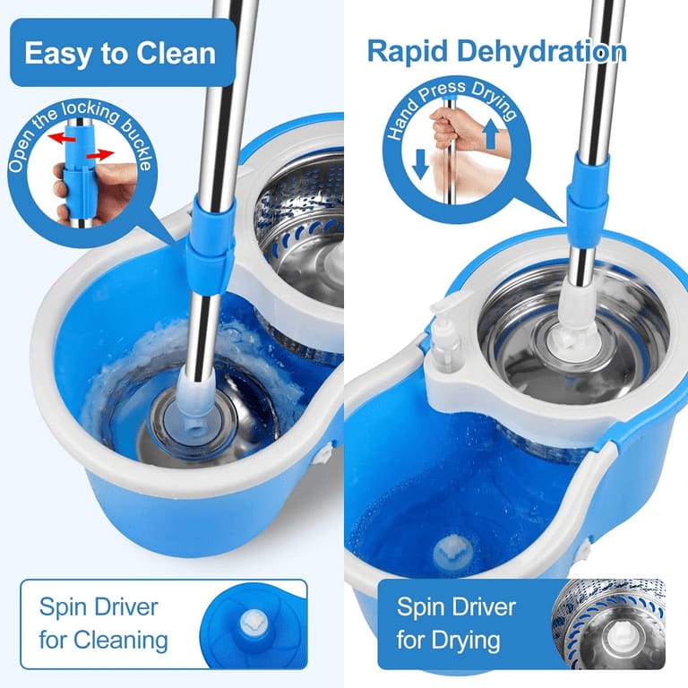 Spin Mop and Bucket System