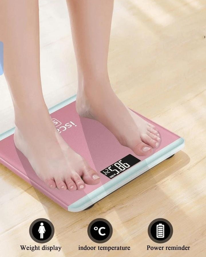 Digital weight scale with LCD Electronic Tempered Glass