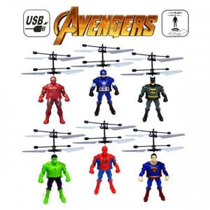 Avengers stars Flying Heroes with Hand Sensor Control and USB Charging Send as per availability
