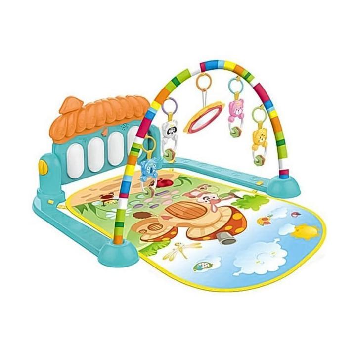 Huanger - 3 In 1 Newborn Baby Play Gym Piano Fitness Rack Mat best gift for kid's