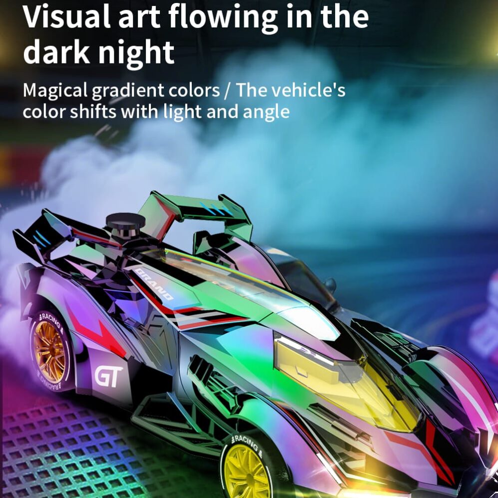 RC Drift Racing Car, 1:24 Scale Remote Control Hobby Racing Car with LED