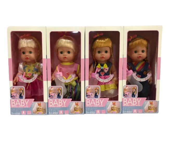 Beautiful High Quality Rubber Doll With Feeding and Eyes Blinking