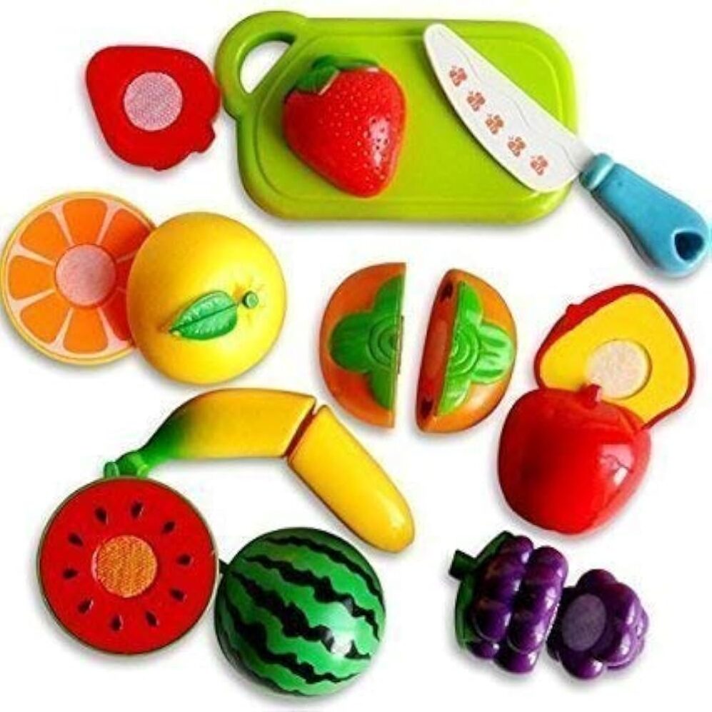Fruit and Vegetable Cutting Toy Set 1, Multicolor