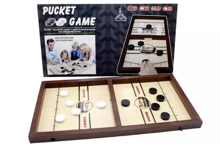 Large Pucket Game For Kids and Adults, 2 Player Game Travel Play and Indoor Game