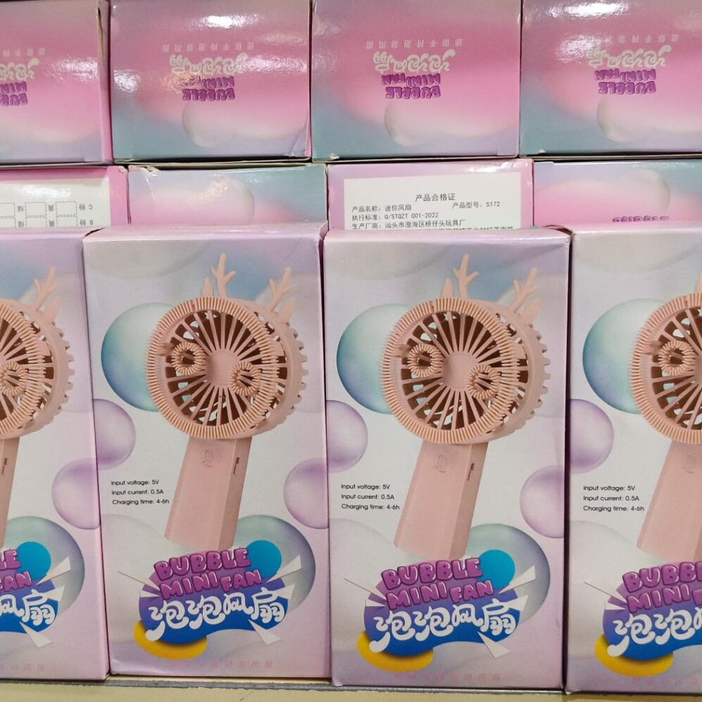 Bubble Mini Fan with liquid