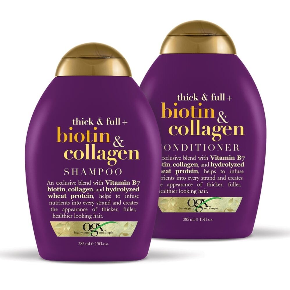OGX Biotin & Collagen Thick & Full Shampoo & Conditioner Set 385ml