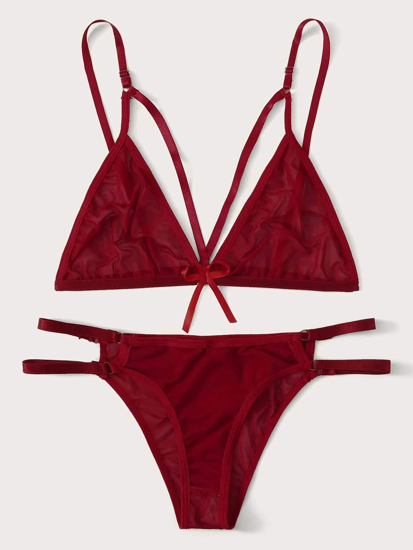New High Quality Silk Bra Set - Image 3