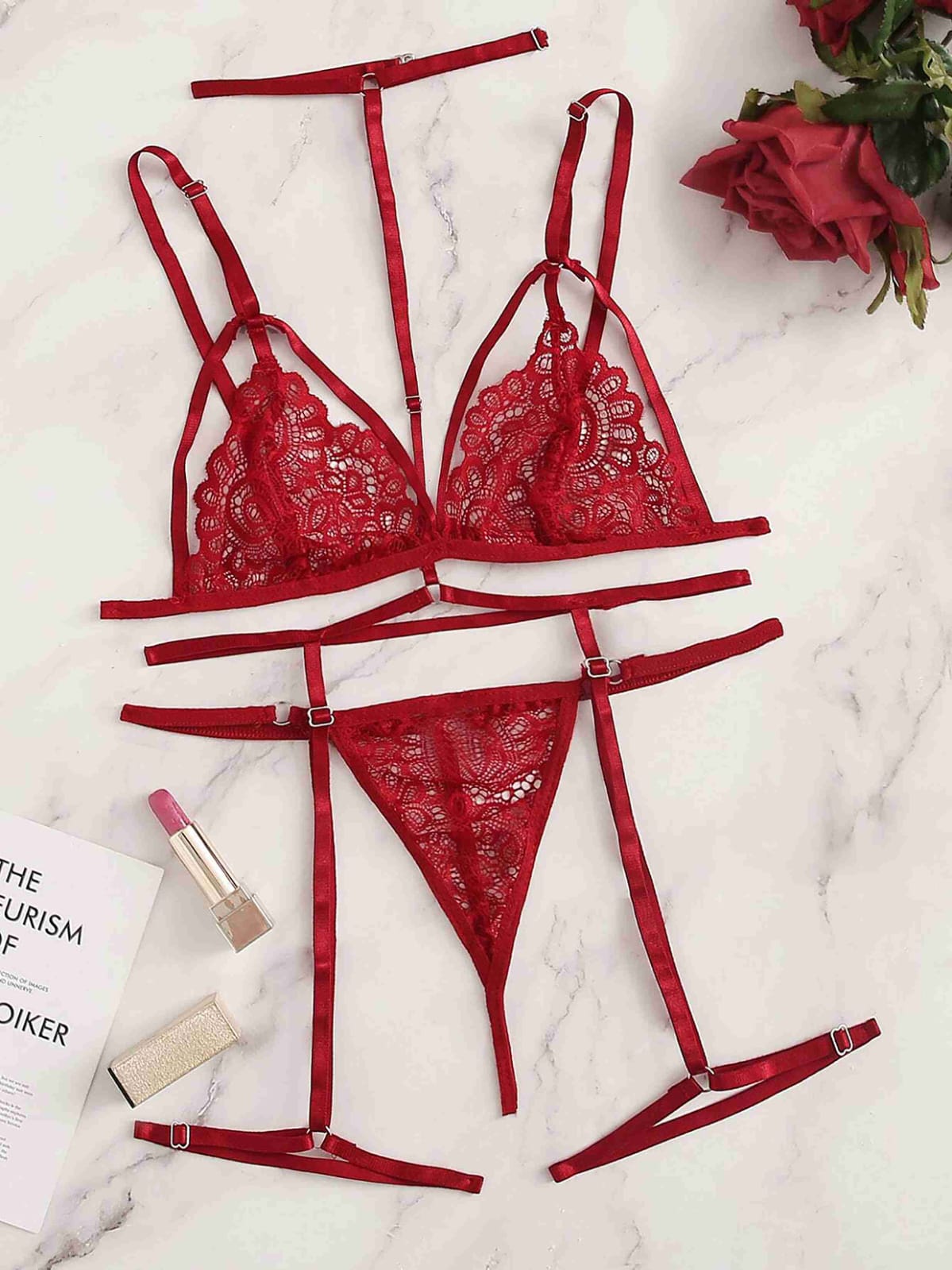 New High Quality Silk Bra Set - Image 6