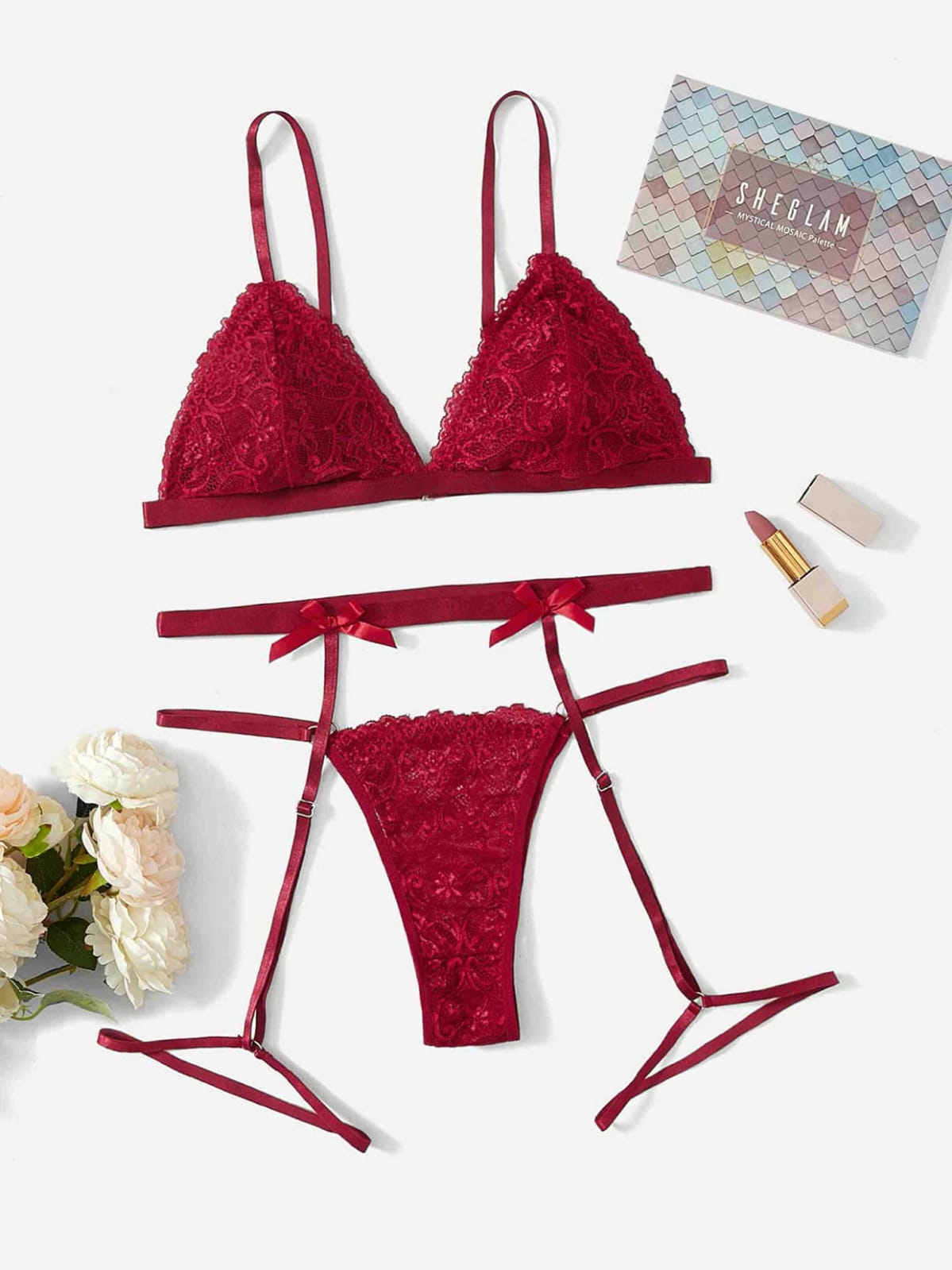 New High Quality Silk Bra Set - Image 5