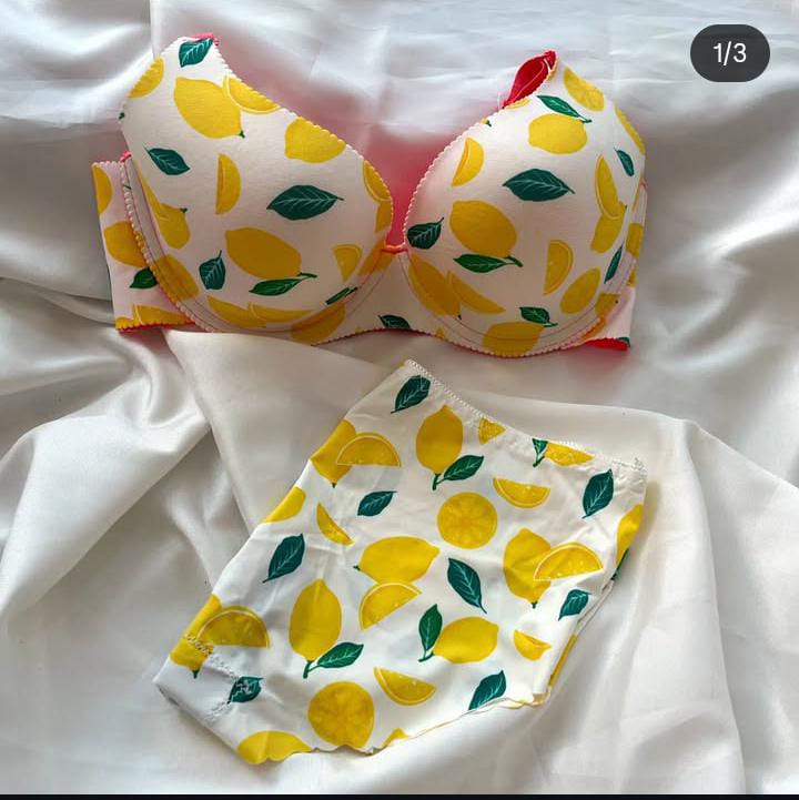 New FRUIT FANCY High Quality SOFT Padded BRA/SET - Image 2