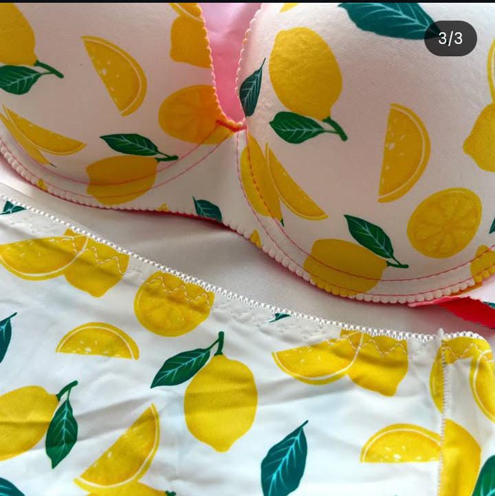 New FRUIT FANCY High Quality SOFT Padded BRA/SET - Image 4