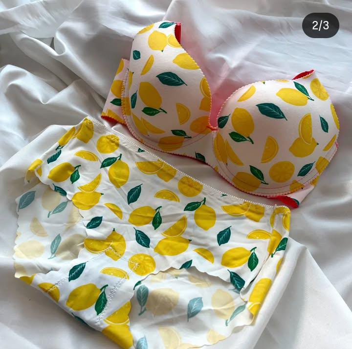 New FRUIT FANCY High Quality SOFT Padded BRA/SET - Image 3