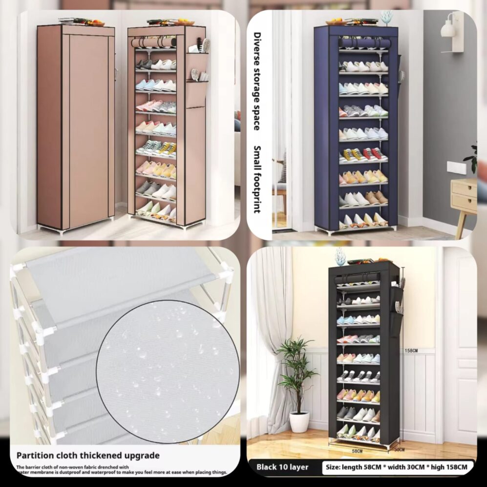 10Layer Wardrobe Style Shoe Rack