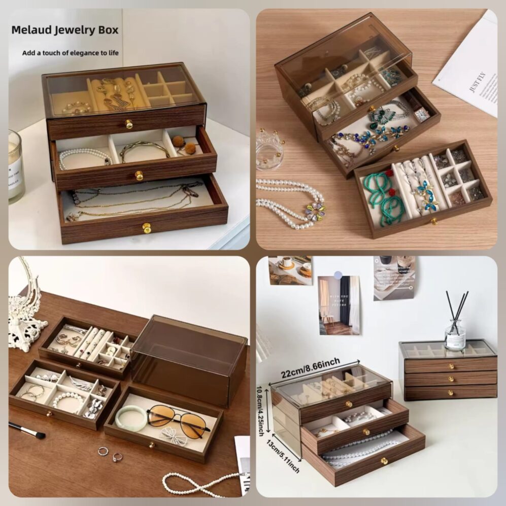 Acrylic Wooden Jewellery box