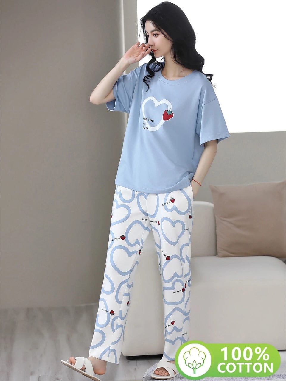 Women's Night suits Fabric soft jersey - Image 3