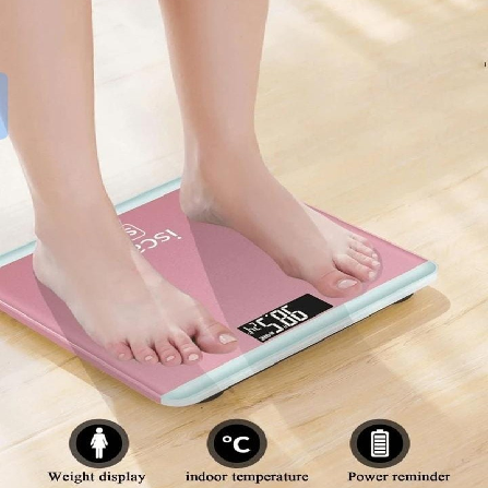 Digital weight scale with LCD Electronic Tempered Glass