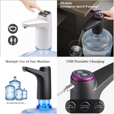 Touch Intelligent USB Rechargeable Water Pump