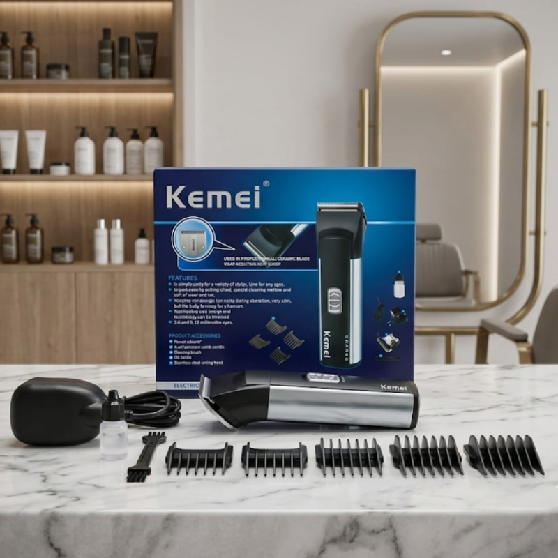 Kemei Professional Hair Trimmer & Clipper (Ceramic Blade Model)